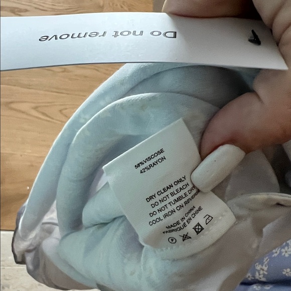 NWT Rumored Daytona Maxi Dress in baby's breath floral blue white XL - Picture 8 of 13